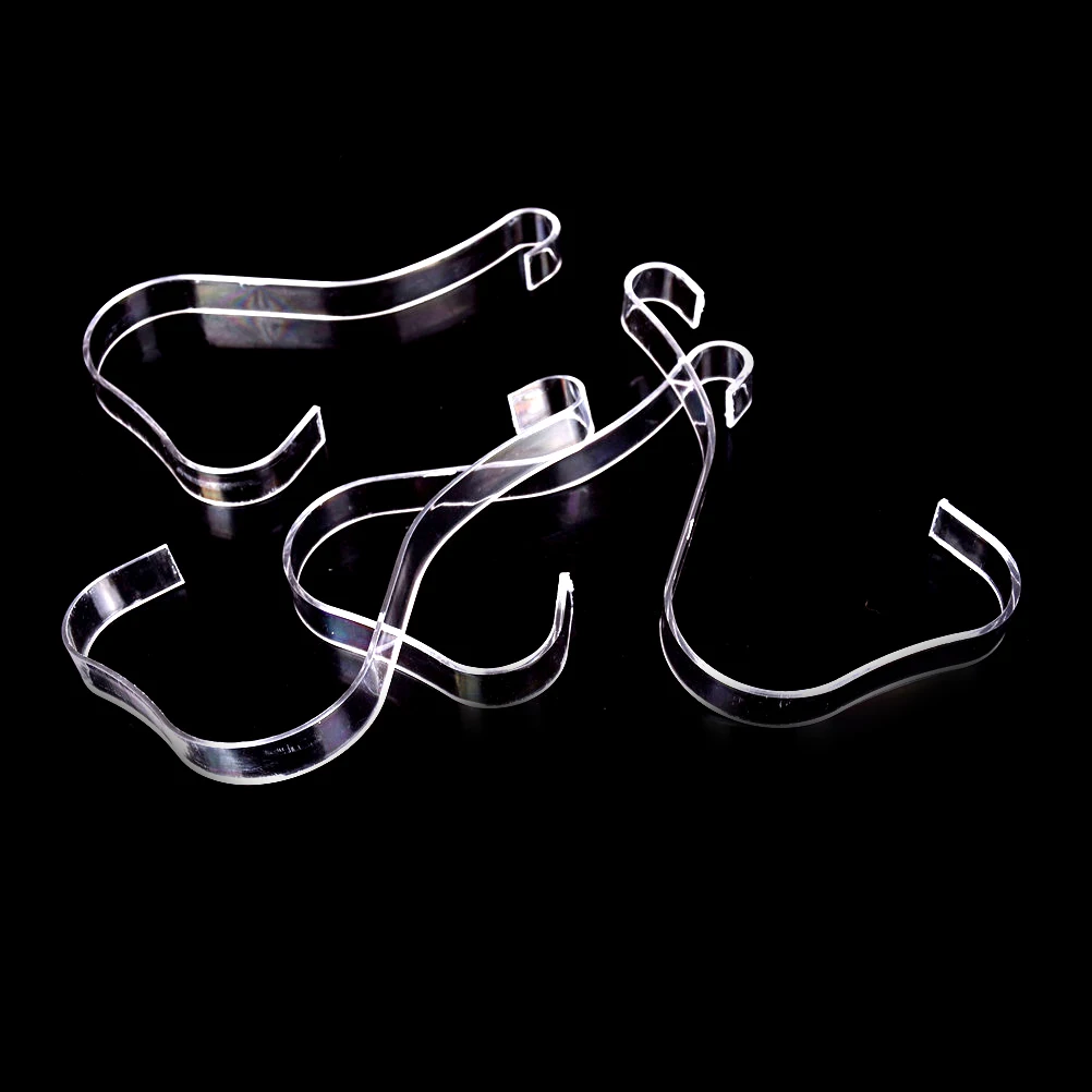 4pcs/lot Fashion Clear Elastic Plastic Shoe Trees Women's Sandals Show Holder Shoe Display Stand Rack