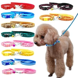 Collier réglable pour chien et chat, laisse avec clochette pour chiot, petit chien, Chihuahua, Terier, Schnauzer