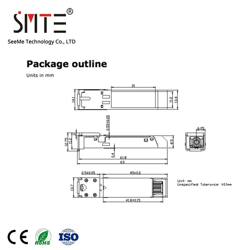 Imagem -04 - Original Finisar Ftlx8511d3 850 Xfp 10g 300m Multimodo 10gbase-sr sw Mmf 12-mx-sn-i ln 50 01 Ajb0a15