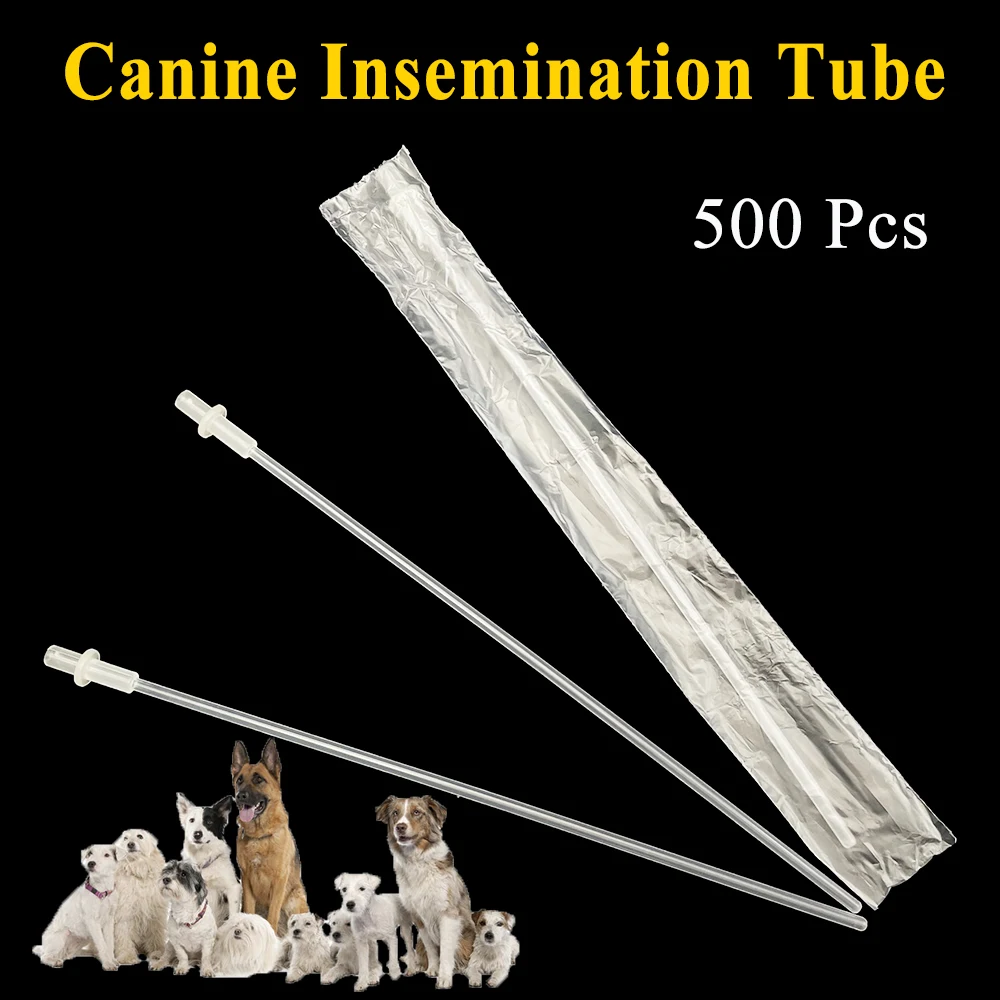 

500PCS Wholesale Pet Dog Artificial Insemination Tube Straw Catheter Disposable Semen Injection Goat Medium Canine Clinic Pipe