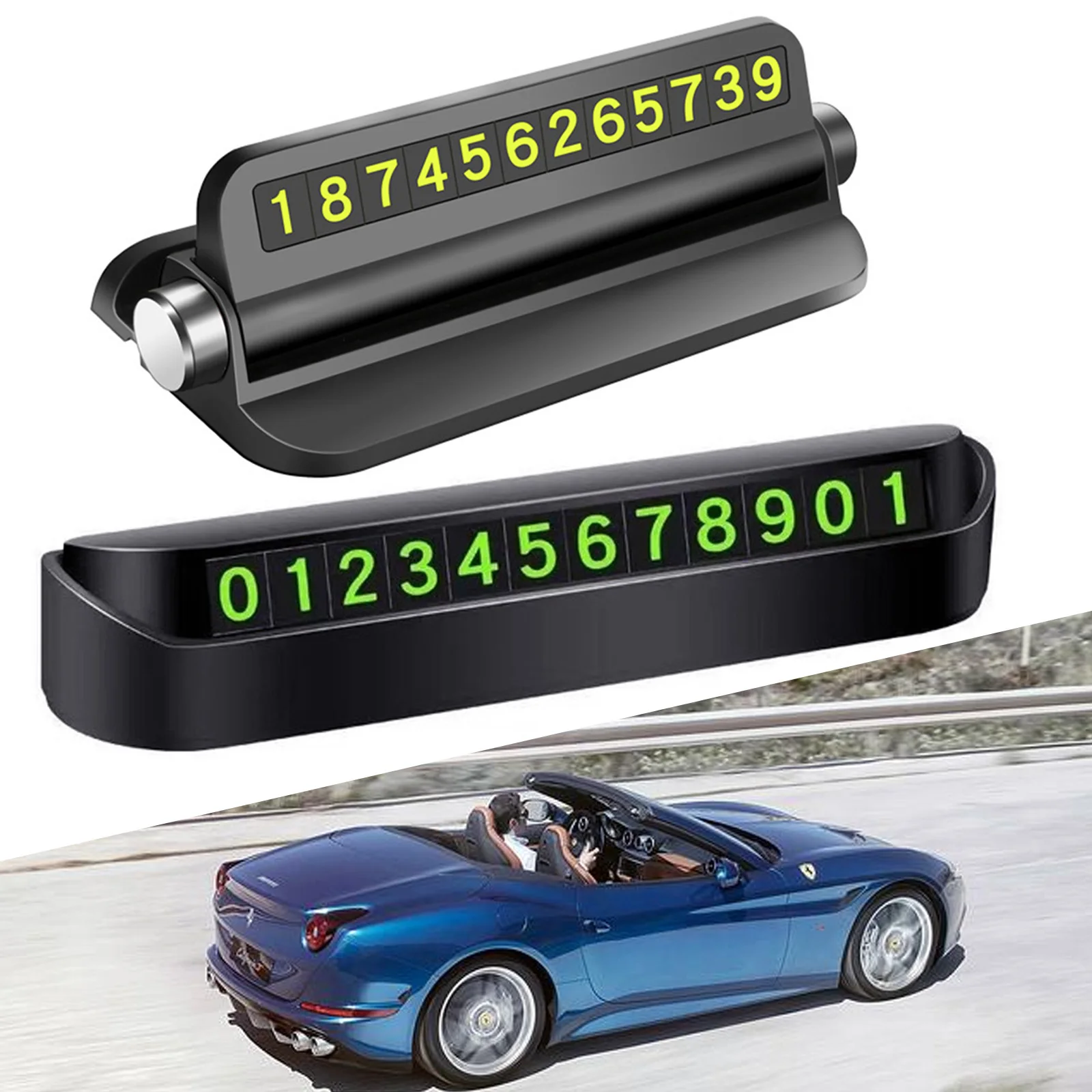 Car Phone Number Card Temporary Parking Card Plate Telephone Number For BMW 1 2 3 4 5 6 7 Series X1 X3 X4 X5 X6 E81 E87 F20 E90