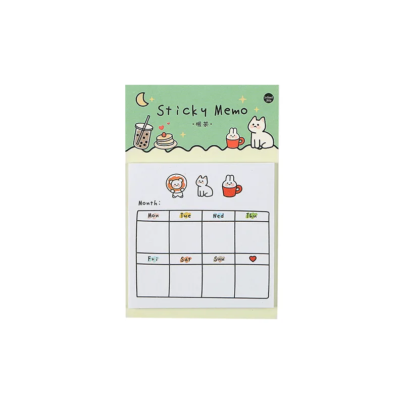 30 Sheets Cat Weekly Daily Monthly Planner Check List 3.4\