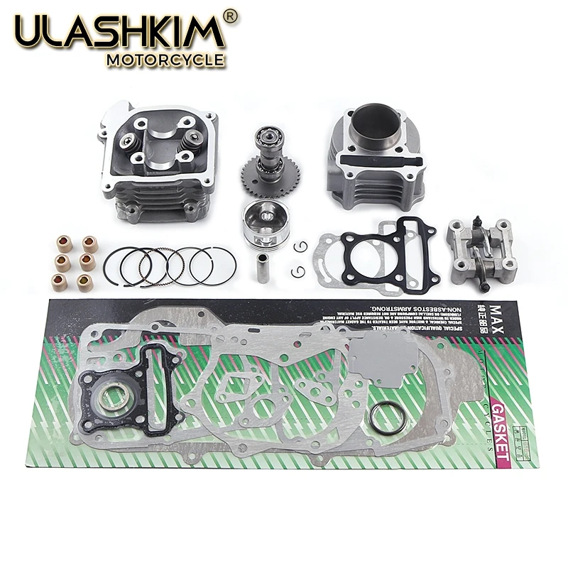 GY6 50cc 80cc upgrade to 100cc 50mm cylinder Roller camshaft Kit Scooter 64 valve arm 137QMA 139QMB 1P37QMP Chinese Scooter