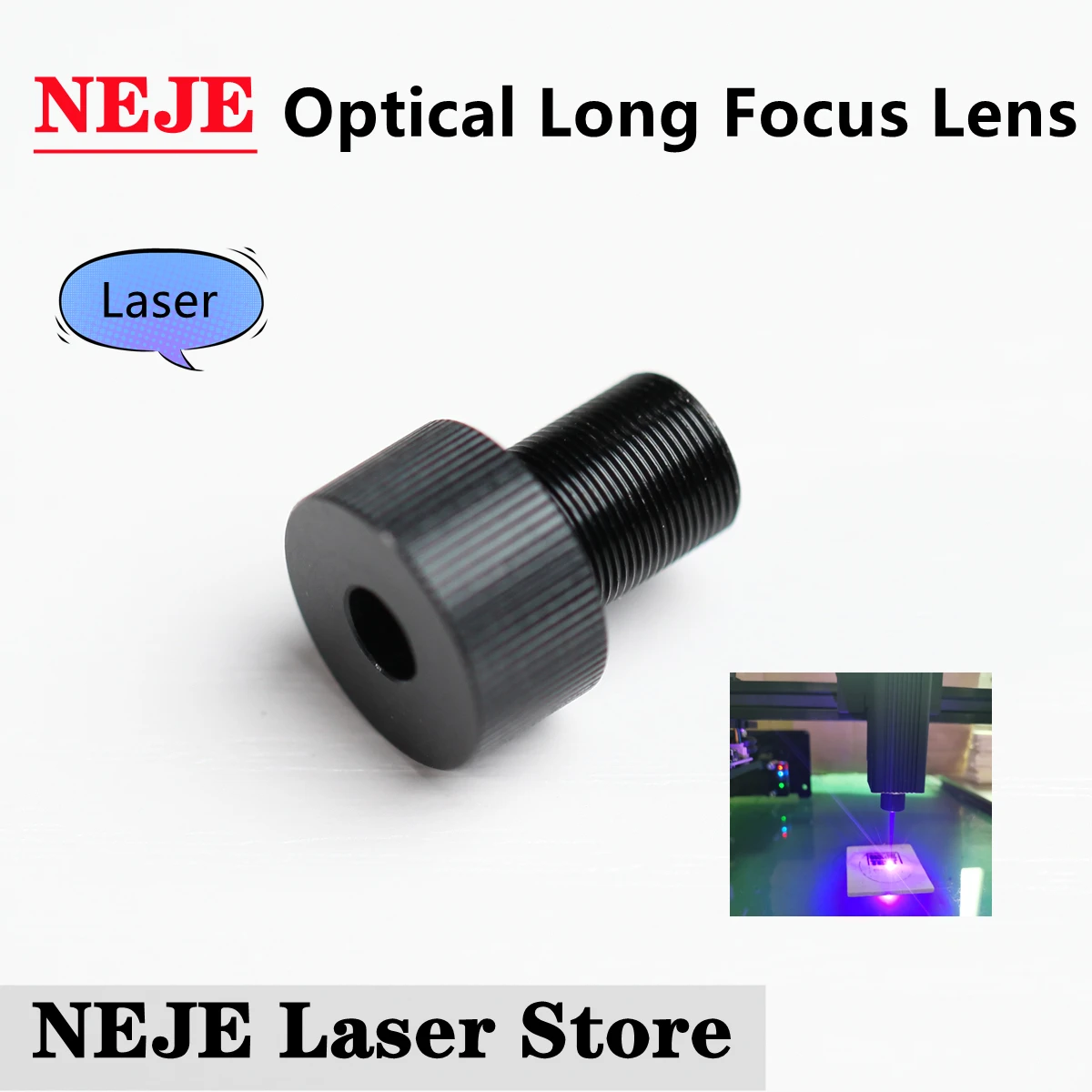 NEJE versione aggiornata lente ottica a fuoco lungo per la sostituzione della testa Laser della macchina per incisione Laser Master 2s N30820