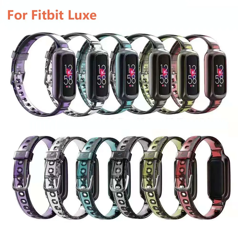 

Straps Compatible with Fibtit Luxe with Case, Soft Silicone TPU Bands for Fitbit Luxe Fitness Tracker