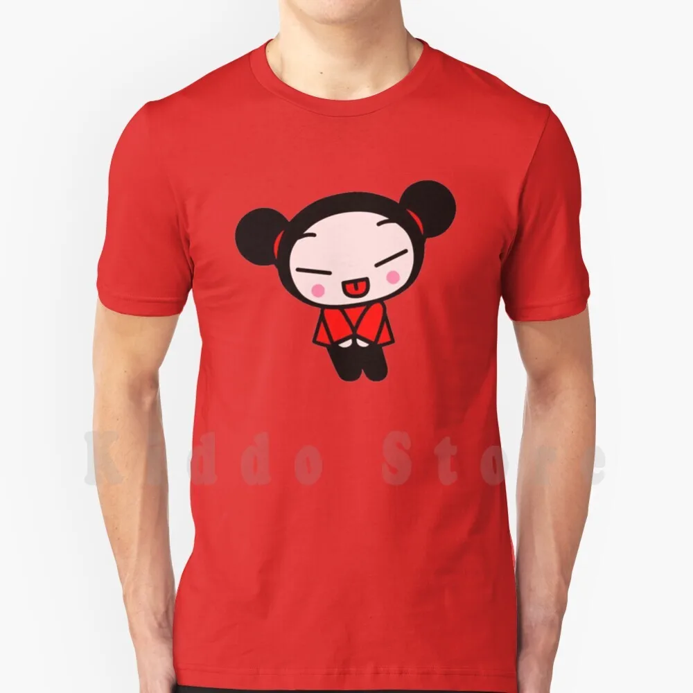 Pucca Swag T Shirt Cotton Men DIY Print Cool Tee Hanahaki Disease Pucca Asian Girls Anime Cartoon Animaation Buns Jetix Red