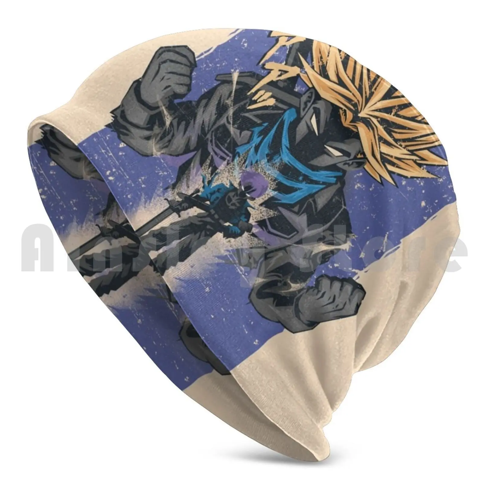 Trunks Retro Ver Beanie Hedging Cap DIY Print Cushion Broli Retro Japan Villain Dragon Animae Manga Cell Dbz Power