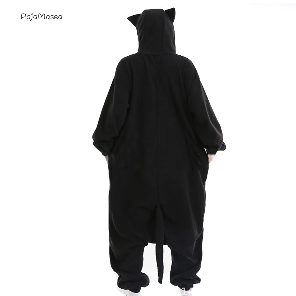 Pajamassea Kostum Cosplay Anime Kartun Wanita Dewasa Pakaian Tidur Gadis Ungu Onesie Biru Pria Kucing Tengah Malam Rakun Kigurumi