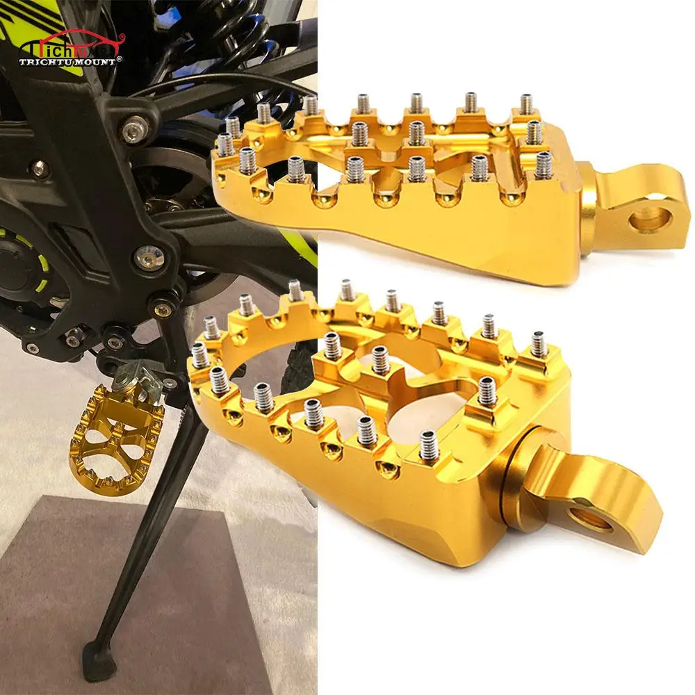 Gold Rotating Footpegs Custom Chopper Foot Pegs For Harley Dyna Sportster Touring 883 Motorcycle Foot Rest Aluminum