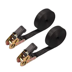 2 Pack 20 FT Ratchet Tie Downs pasy 6M X25mm nieskończony pasek zapadkowy Heavy Duty Cam klamry pasek do motocykli, samochodów