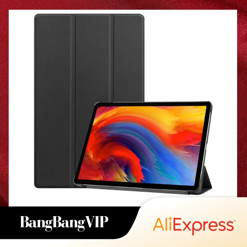 

Магнитный чехол-подставка для Lenovo Tab Plus из искусственной кожи