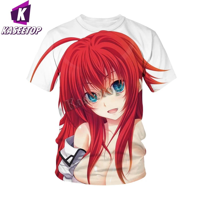 Anime High School DxD 3D Print T-Shirt Sexy Girl Streetwear Men Women Fashion Oversized T Shirt Tees Tops Male Clothing T251