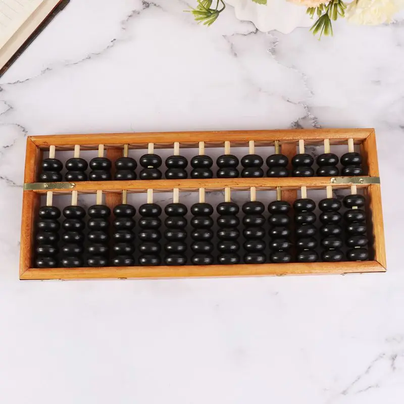 13/17/23 Chữ Số Bằng Gỗ Soroban Tiêu Chuẩn Bàn Tính Trung Quốc Máy Tính Tính Toán Công Cụ Học Tập Người Mới Bắt Đầu