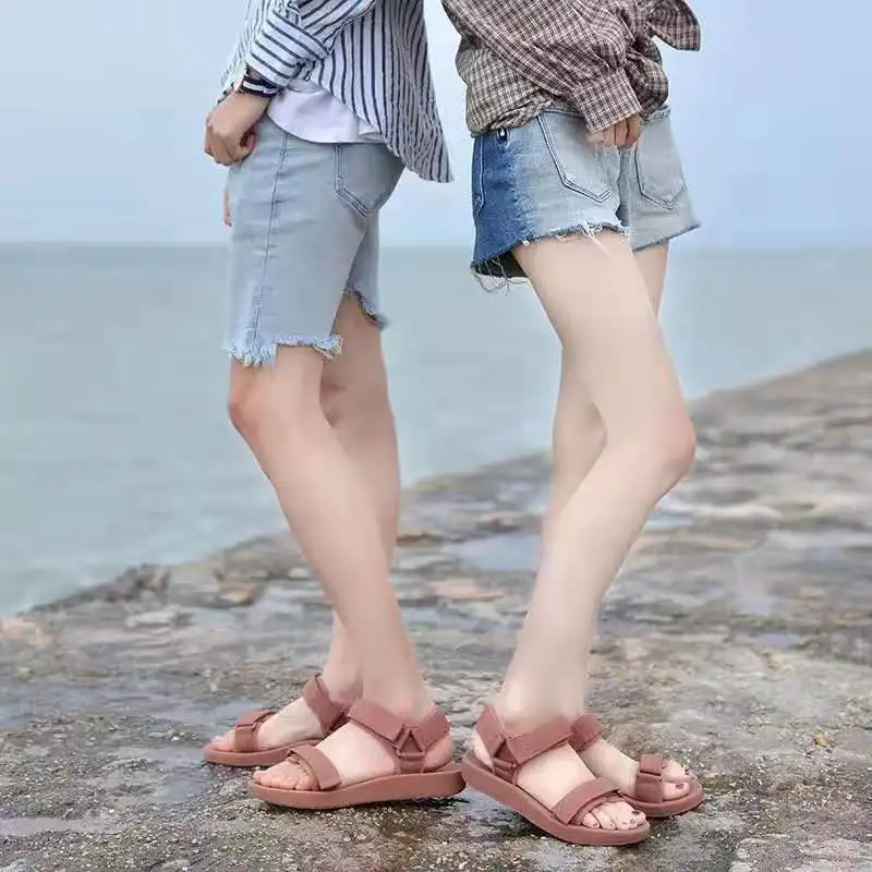 Women\'s Sandals Women Ladies Summer Fashion Leather Sandals Wedges Comfort Big Size Shoes Wedges Round Toe women Shoes 558