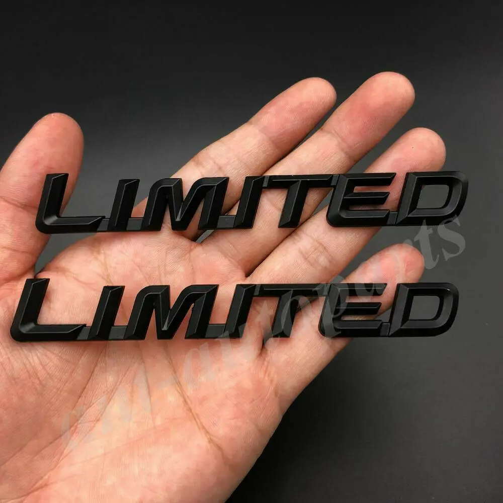 

2x Black Metal Limited Edition Sport Car Emblem Badge Trunk Decals Sticker