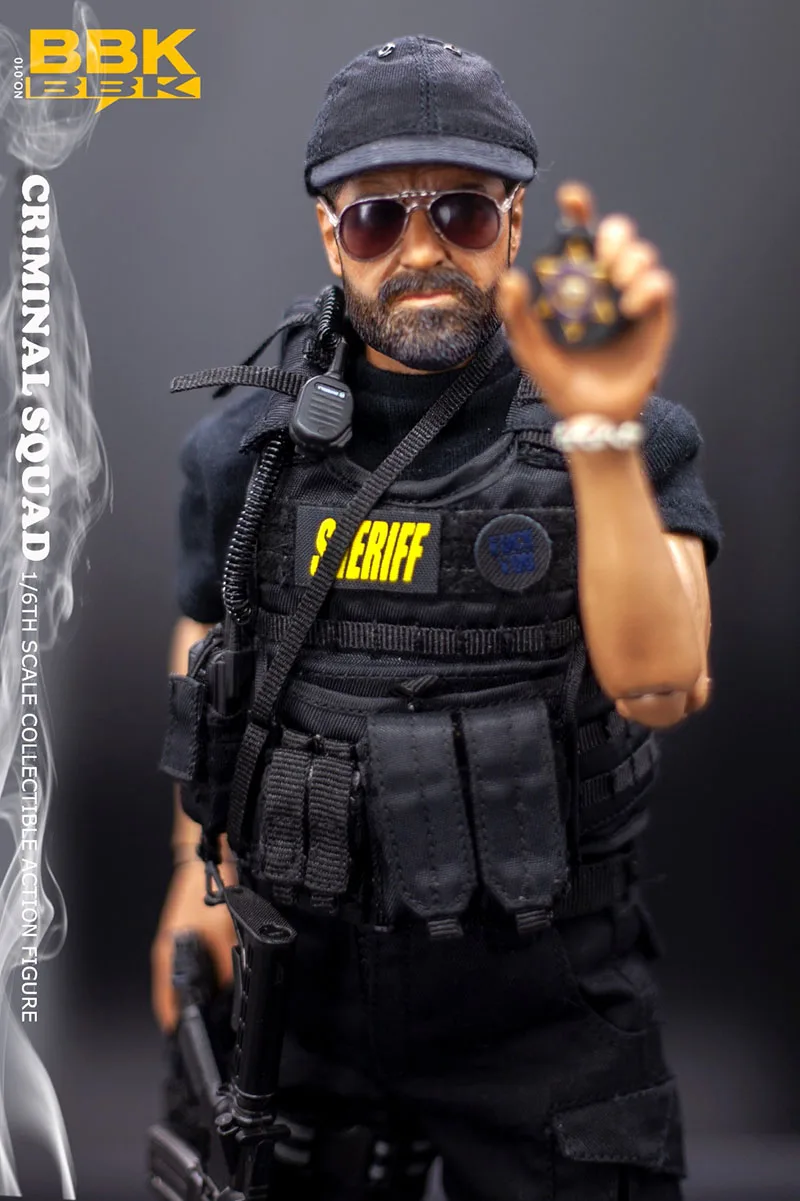 BBK BBK010-figura de Detective Nick Gerard Butler, modelo de 12 pulgadas, muñeco de acción de soldado masculino, conjunto completo, juguete coleccionable, 1/6