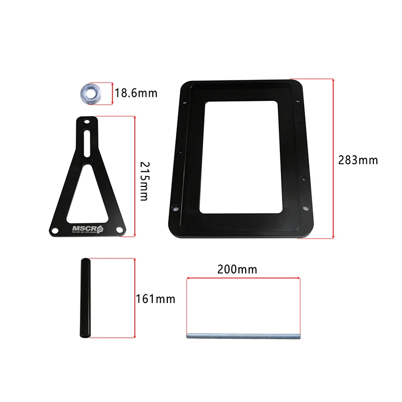 Bandeja Universal Billet Battery, Mantenha pressionada, Trunk Relocation Box, MSCRP