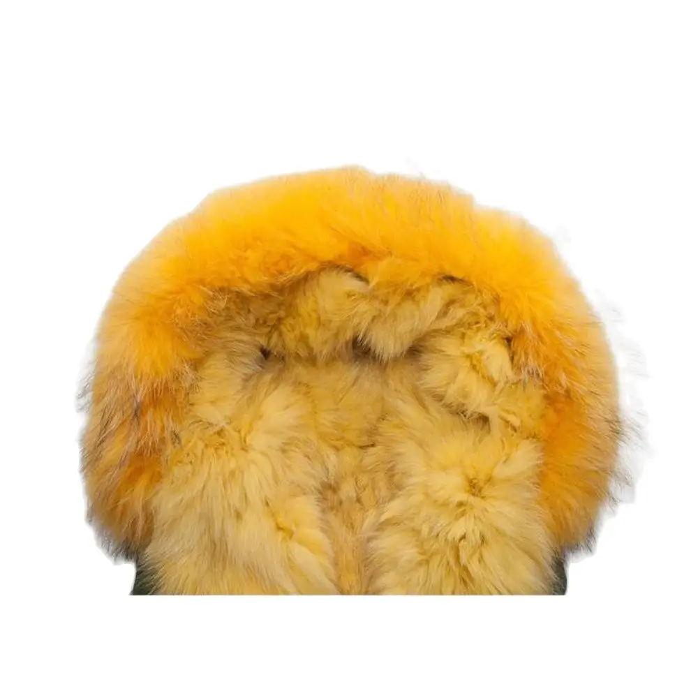 Top Quality Yellow Fox Fur Mr Fur Style Ladies Luxury Wear,Fully Fox Fur Style Parka Mrs Wears