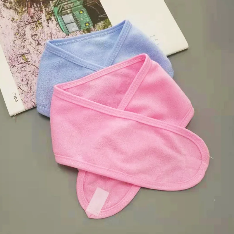 Perm Facial Headband Make Up Wrap Head Cloth Headband Adjustable Towel for Face Washing,Absorb Water Hairdresser Styling Tools