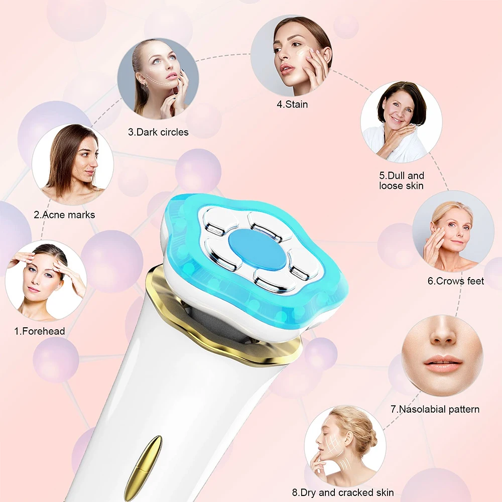 4 in 1 EMS RF LED Skin Tightening Machine Apply to Face Massager  Anti Aging Face Lifting Professional Care Anti-Aging Machine