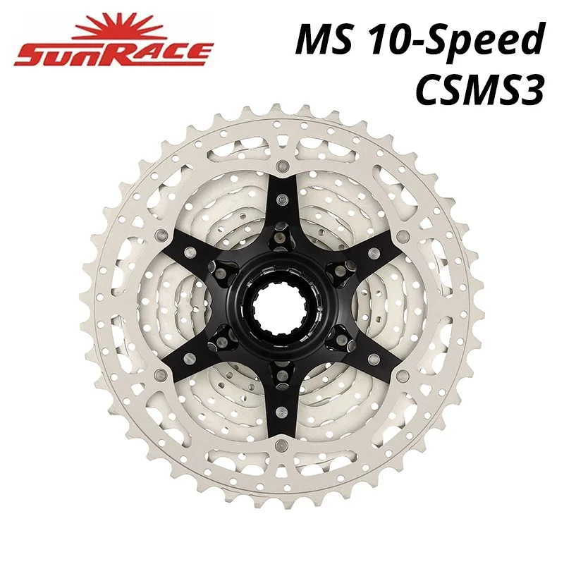 SunRace CSMS3 10 Speed Wide Ratio Bike Bicycle Cassette 10S Mountain Compatible Shimano Deore M4100 M6000 10V FreeWheel