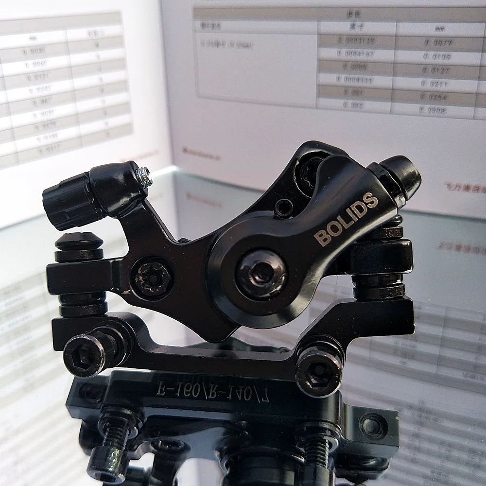 BOLIDS Mountain Bike Brake Mechanical Disc Brake Bicycle Parts Line Pulling Disc Brake 180 160 140 Front And Rear Disc Brake