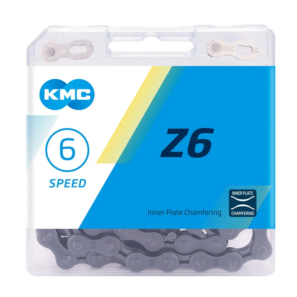 KMC Z6 Xích Xe Đạp 6 Tốc Độ Đường/Xe Đạp MTB 1/2 "X 3/32" 116 Liên Kết Bên Trong Đĩa Chamfering dây Chuyền