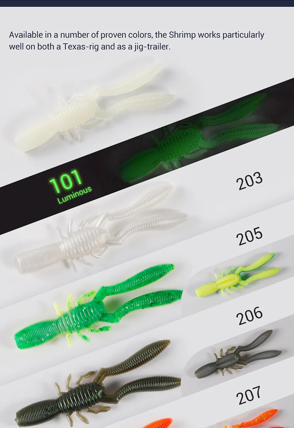 Noeby Flasche Shrimp Craw 75mm 3,3g Weich köder Silikon Swimbait Künstlicher Weich köder Barsch Hecht Bass Weich fisch köder – Detail 6