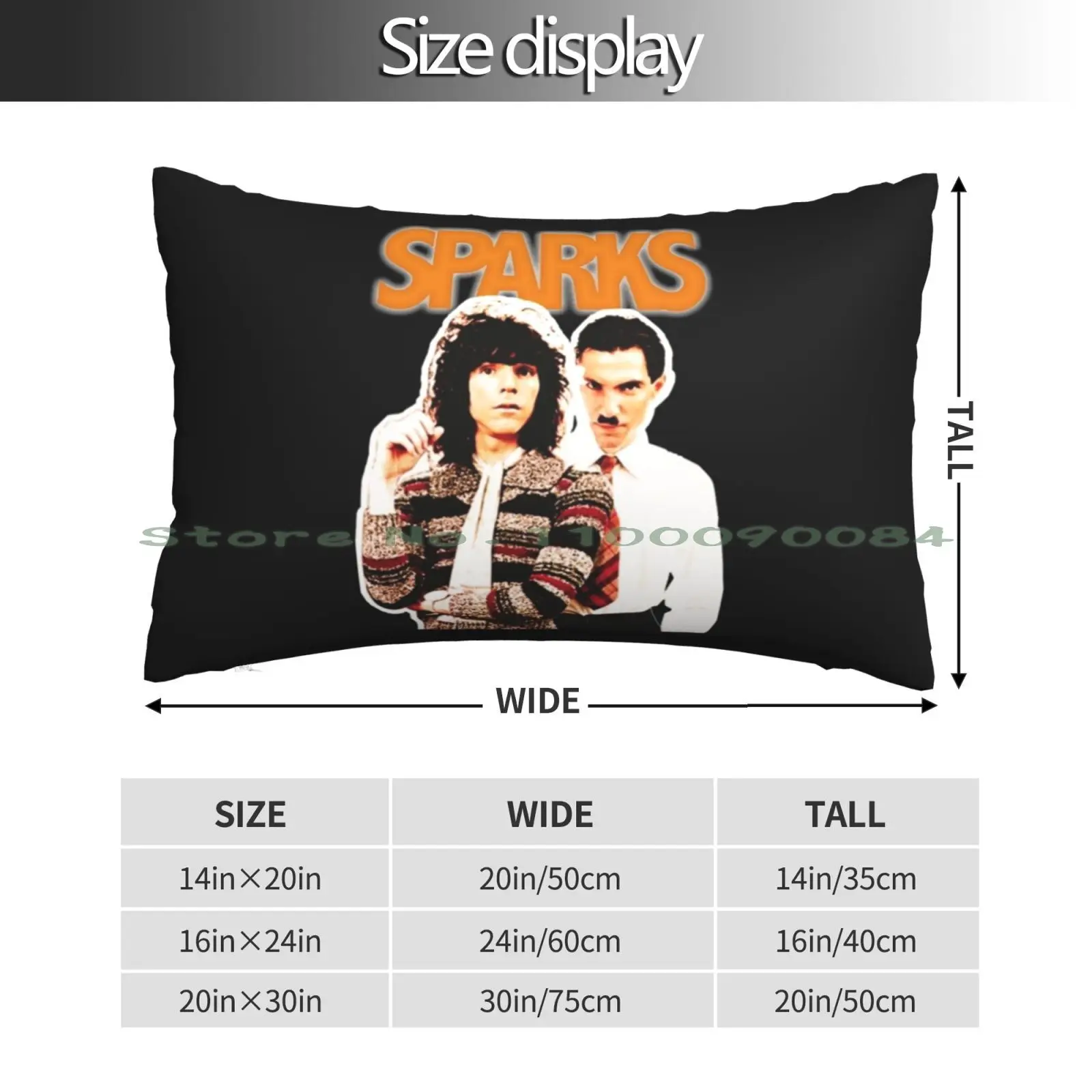 Sparks Band Pillow Case 20x30 50*75 Sofa Bedroom Heresy Long Rectangle Pillowcover Home Outdoor Cushion Decor