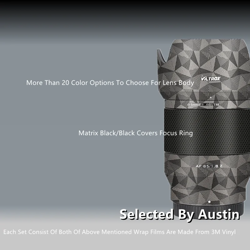 حافظة واقية مضادة للخدش ملصق لاصق لاصق لاصق جلدي للعدسات VILTROX AF 85 1.8 Z من Nikon