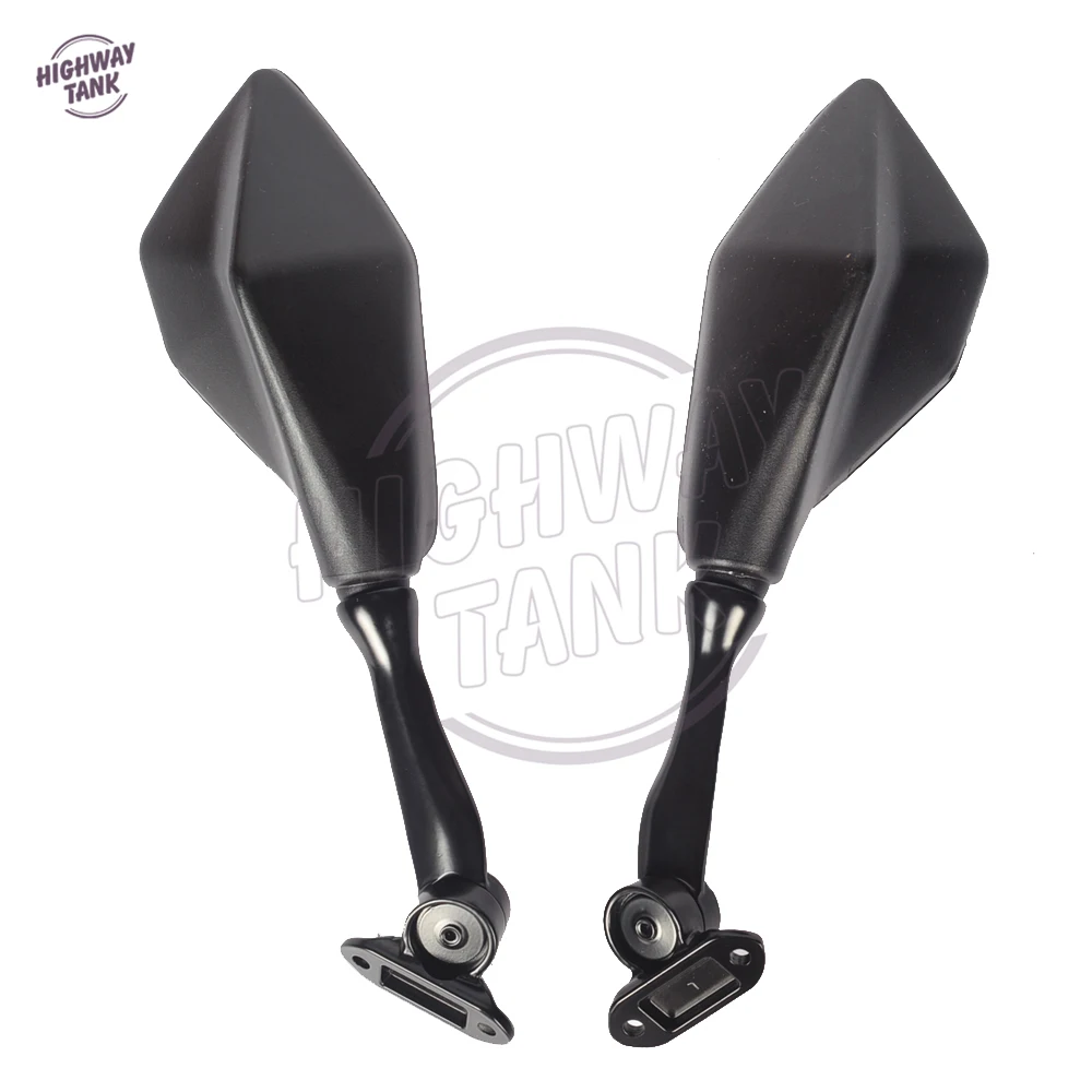 1 Pair Black Motorcycle Rear View Side Mirror case for Kawasaki Ninja 300R EX300 ZX6R 636 2013 2014 2015 free shipping