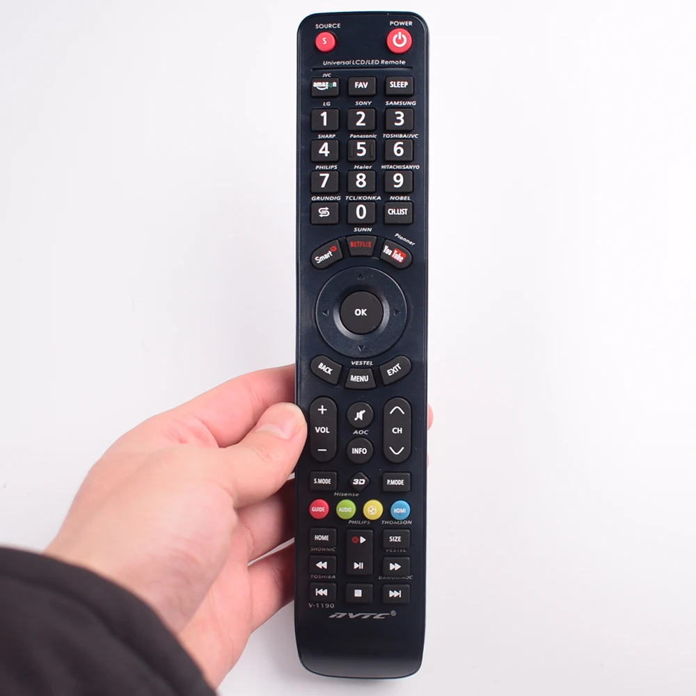 وحدة تحكم عن بعد للتلفاز العالمي لتلفاز شارب فيليبس هاير هيتاشي سانيو TCL KONKA باناسونيك هيسنس جرونديج فيستل TV
