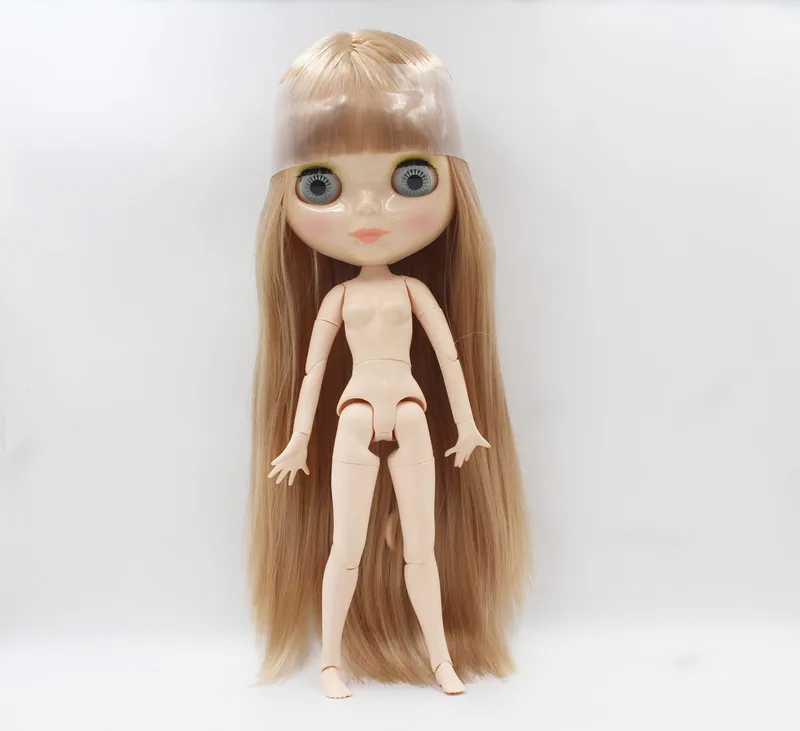 

Free Shipping big discount RBL-855J DIY Nude Blyth doll birthday gift for girl 4color big eye doll with beautiful Hair cute toy