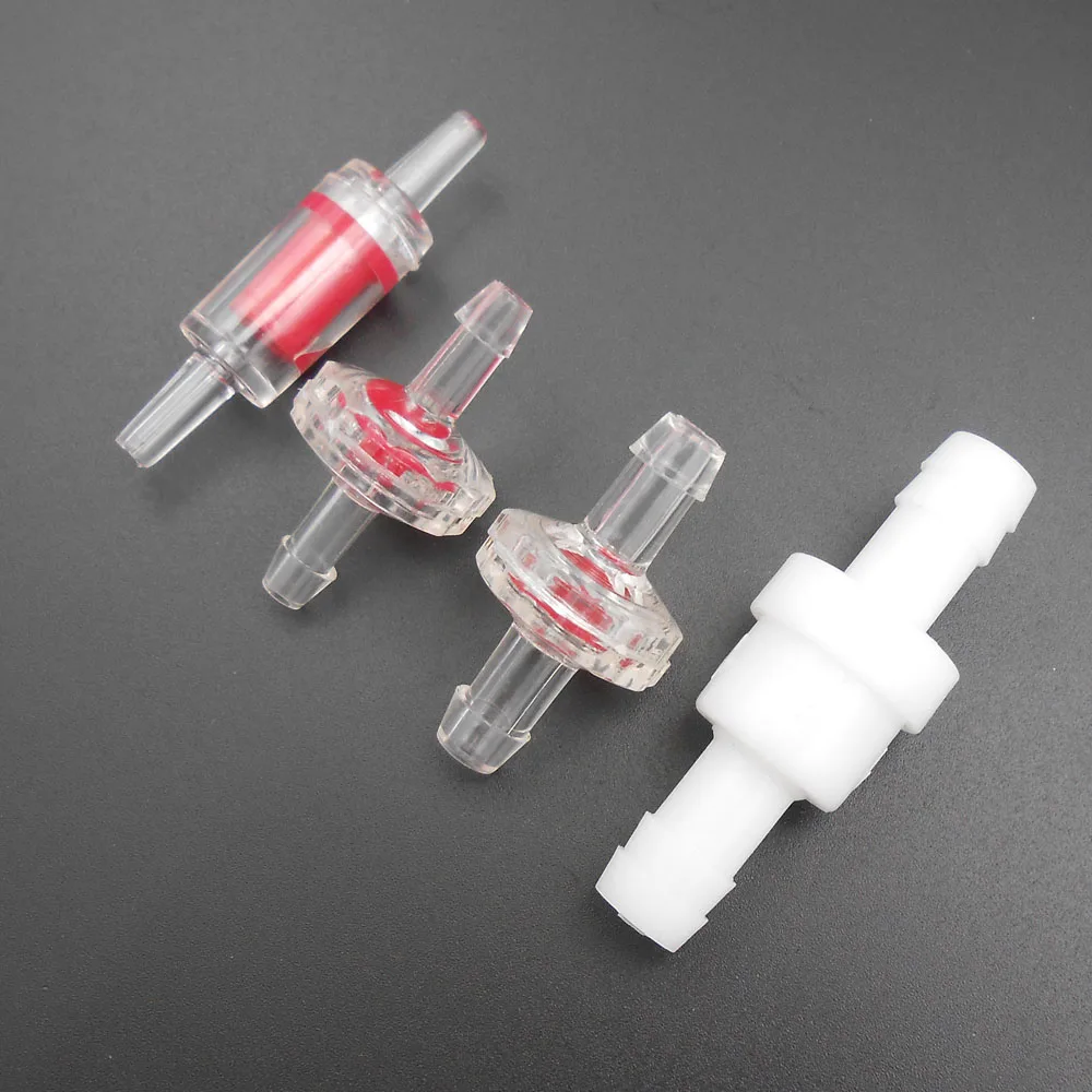 20PCS 4MM 5MM 7MM 10MM Equal-Diameter Stop Valve Anti-backflow Check Valve For Silicone Hose Aquarium FIsh Tank M4 M5 *FD870-873