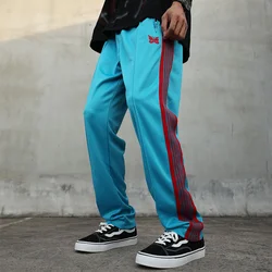 AWGE Needles Pants Rocky Pants Hip Hop 1:1 High Quality Butterfly Embroidery Track Sweatpants Japan Needles Trousers