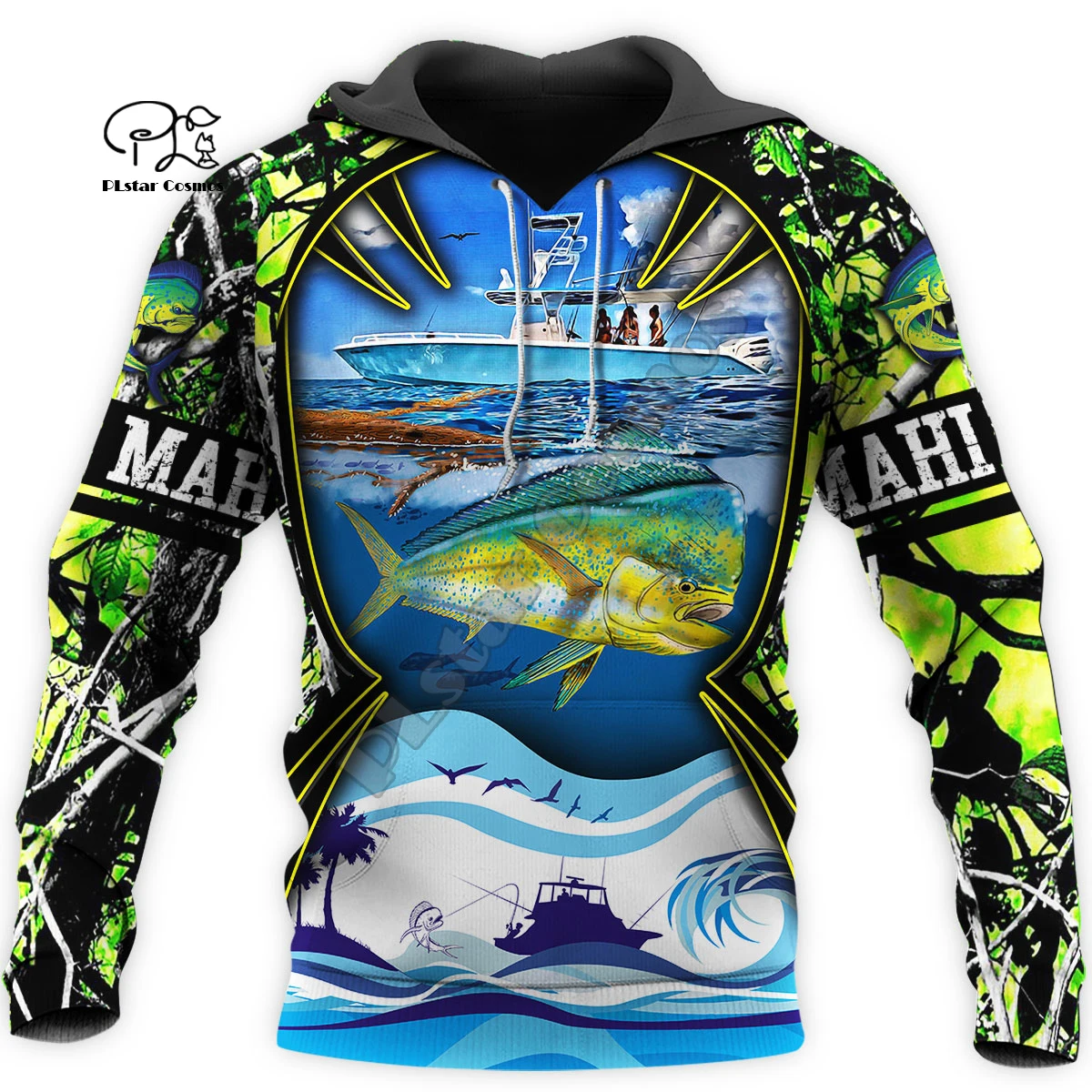 

NewFashion Animal MaHi Fishing Camo Fisher Tracksuit Pullover Streetwear 3Dprint Men/Women Long Sleeves Funny Casual Hoodies D-3