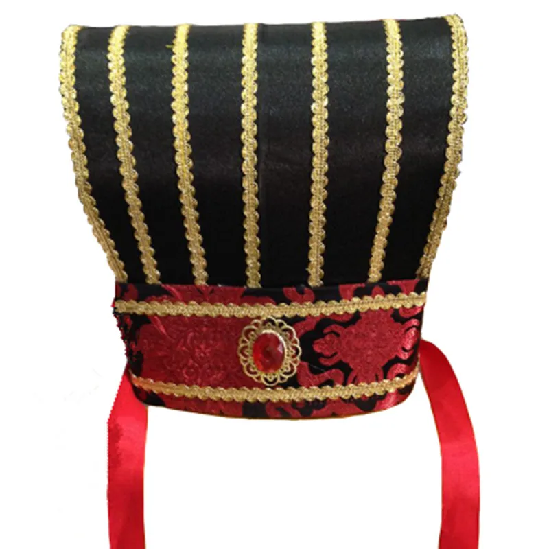 adults ancient striped hat han dynasty cap Zhuge Liang hat Zhuge Liang cosplay accessories vintage minister hat 	vintage cap