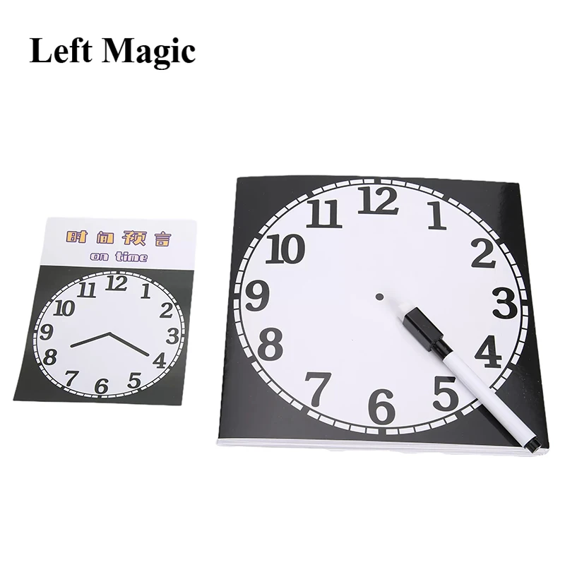 Time Prediction Magic Tricks Tell Clock Prediction Close Up Street Magic Props Illusions Gimmick Mentalism Funny Classic Toys