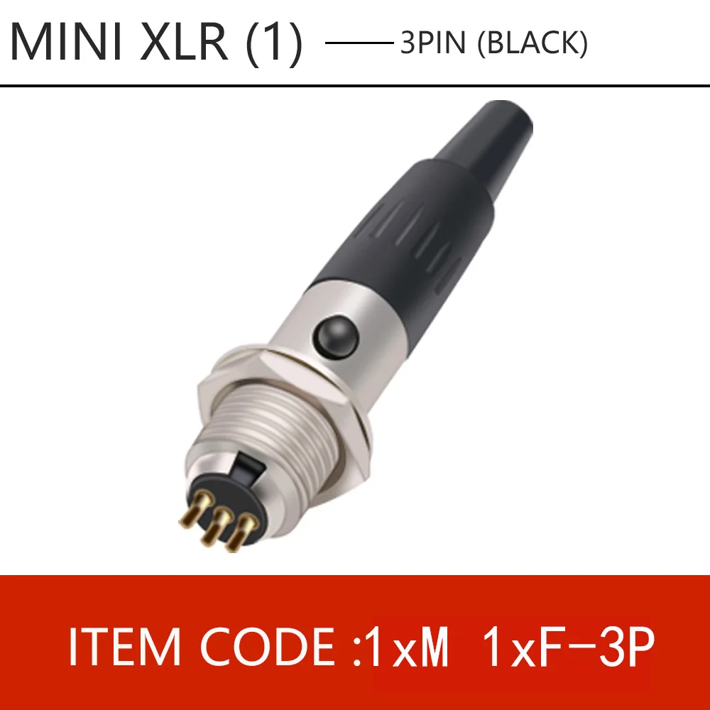 1set Mini XLR 3 4 5 6 Pin Female Plug + Male Socket Small XLR Audio Microphone Connector MIC for Cable Soldering Straight