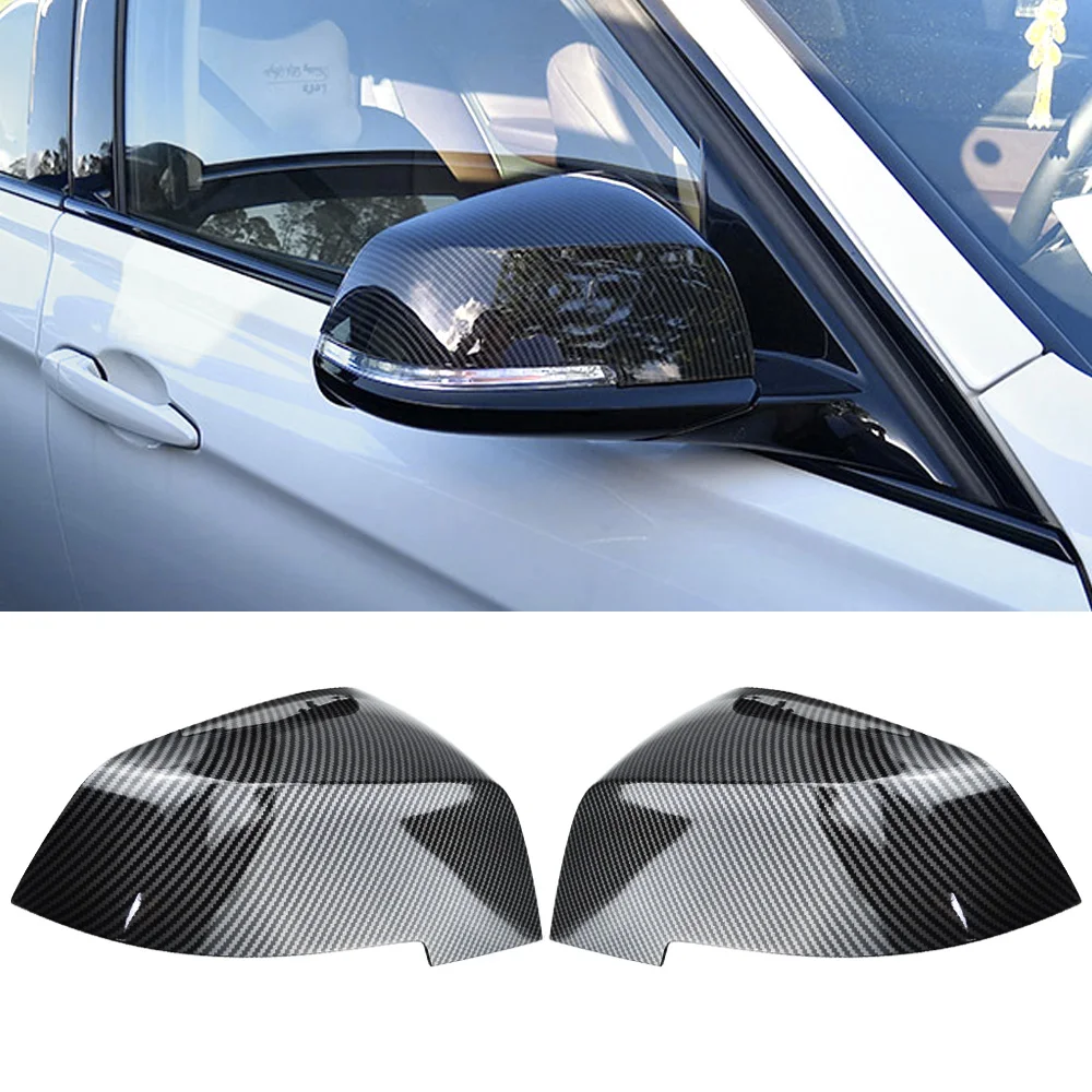 Carbon Fiber Abs Side Rearview Mirror Cap Cover Trim For Bmw 3 4 Series Gt F30 F31 F32 F33 F34 F36 2013-2018 Auto Accessories