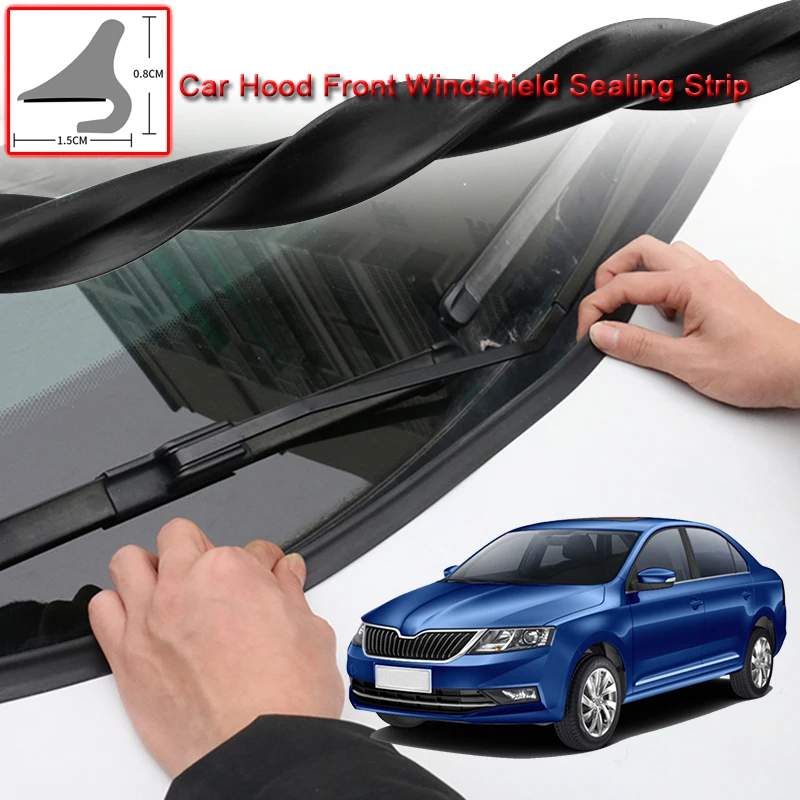 

For Skoda Rapid 2013-2020 DIY Car Seal Strip Windshied Spoiler Filler Protect Edge Weatherstrip Strips Sticker Auto Accessories