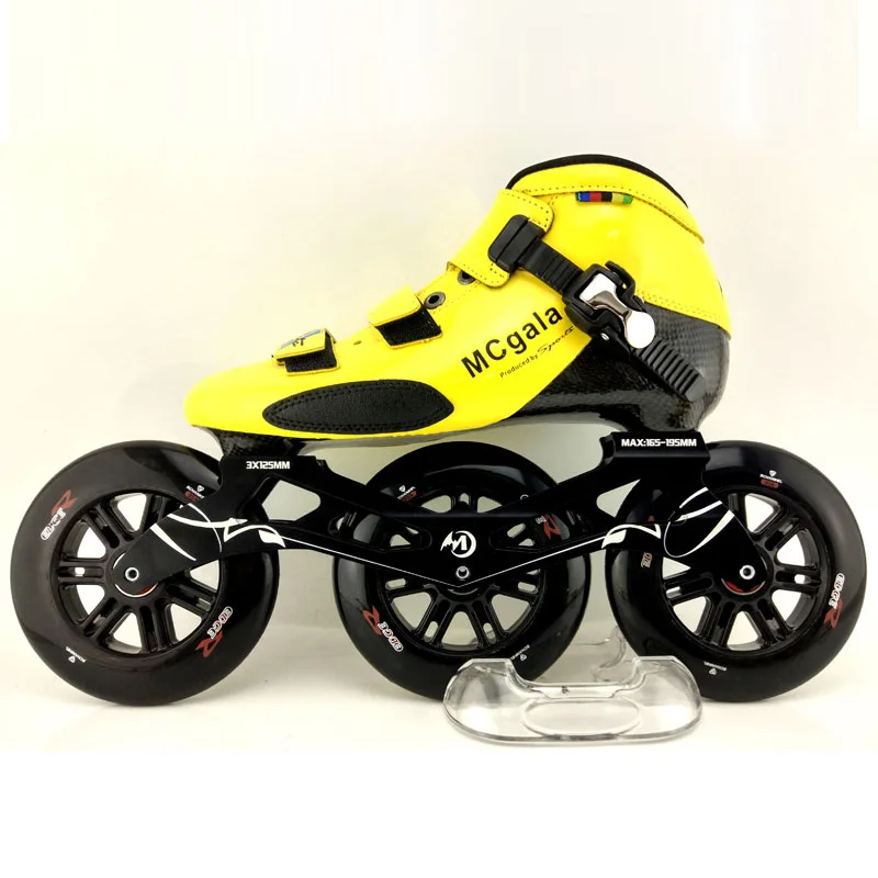 انلاين سرعة الزلاجات الإطار عجلة تحمل مزيج ل 3X125mm قاعدة التزلج 165 إلى 195mm جبل K9 280mm