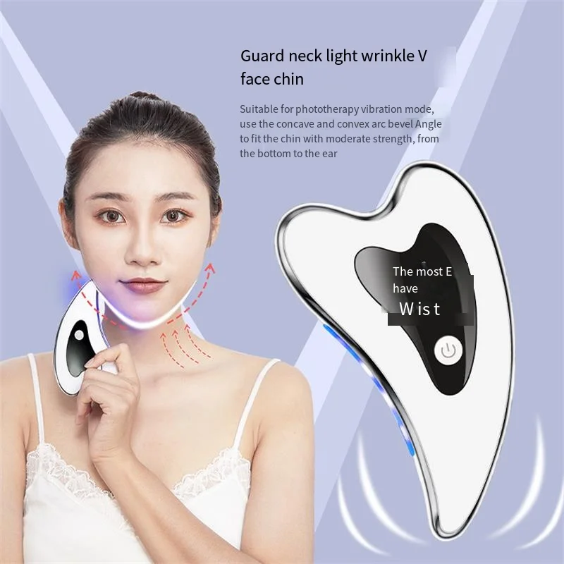 EMS Electronic Beauty Instrument Multi-Function Electric Massage Instrument Lifting And Firming V-Face Electric Scraping Board