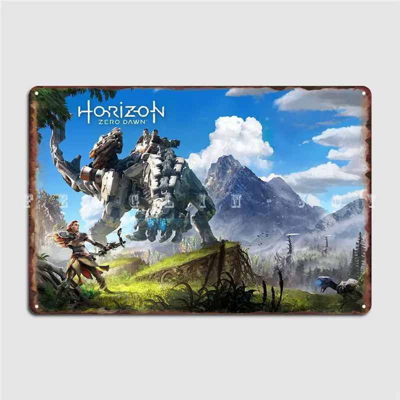 Horizon Zero Dawn Metal Plaque Poster Club Bar Poster Club personalized Tin sign Poster