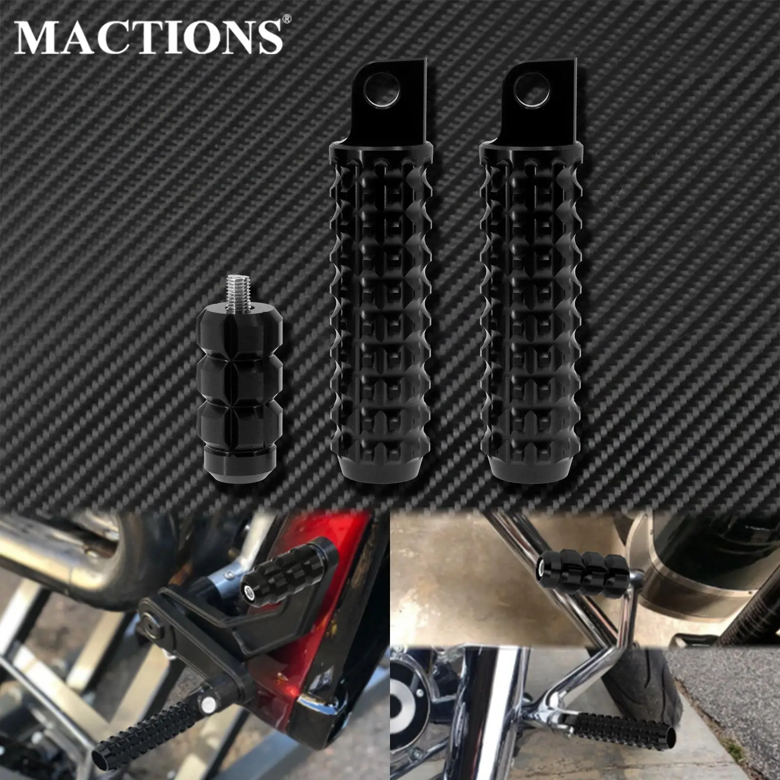 Motocicleta preta footpegs apoio para os pés controle com alavanca de engrenagem shifter peg pedal para harley dyna softail touring sportster xl