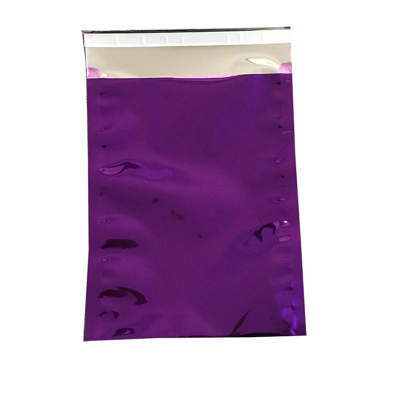 Silver, Gold, Black Poly Mailer Square Mailing Bag Water-Proof Metallic Foil Shipping Envelopes