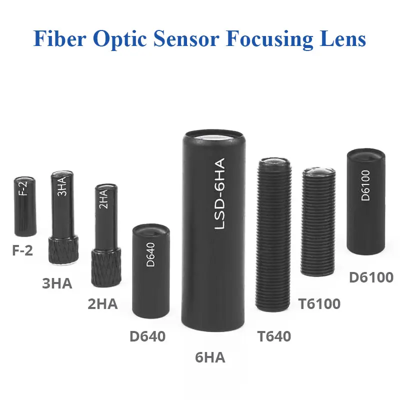 1pc Fiber Optic Sensor Focusing Lens Optical Condensing Lenses Parallel Light Output For M3 M4 M6 Diffuse Reflection Fiber