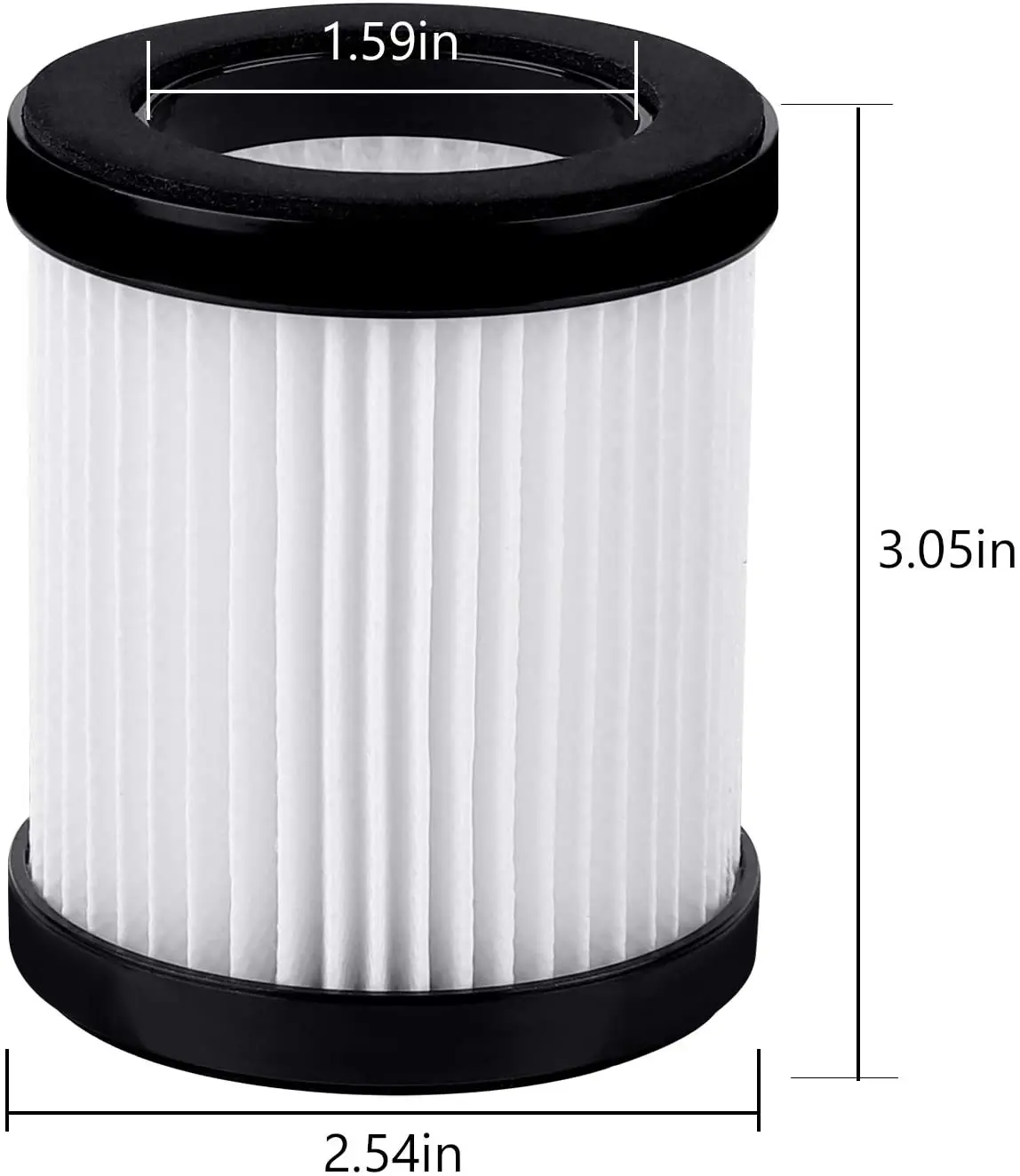 استبدال فلتر HEPA متوافق مع MOOSOO XL-618A فراغ لاسلكي 8 حزمة