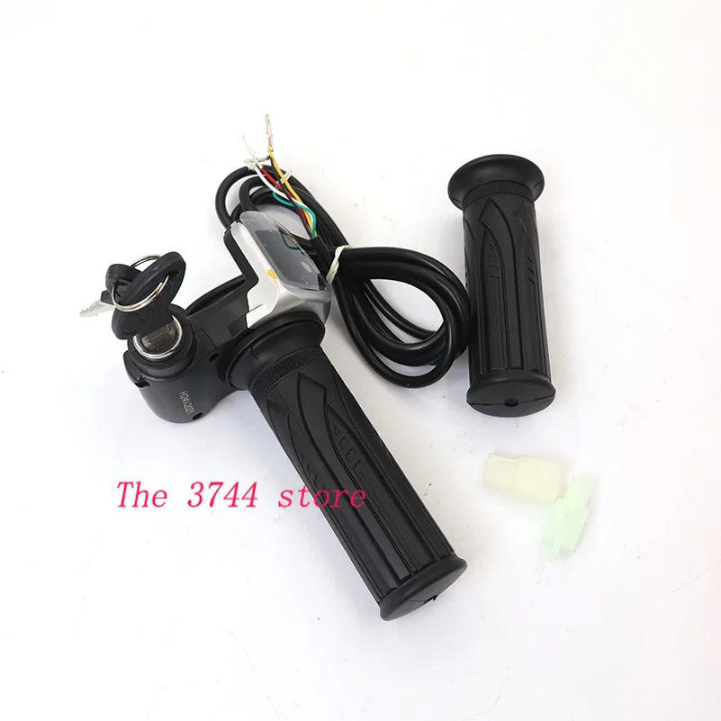 24V36V48V LCD Handle Accelerator Throttle  Charged Quantity Display Speed Control bar Electric Scooter  Parts