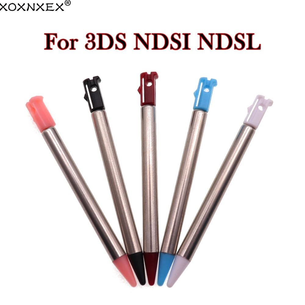 Set di penne a stilo Touch Screen in metallo retrattile a 5 colori da 1 pz per nintendo 3DS per accessorio di gioco nintendo NDSi NDSL